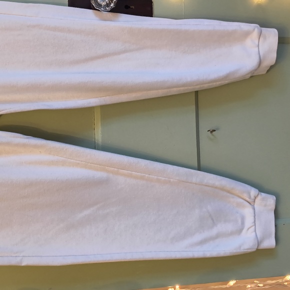 Women's K-Swiss Cream Gold  Logo Sweatpant Jogger M - Picture 7 of 10